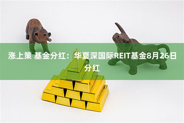 涨上策 基金分红：华夏深国际REIT基金8月26日分红