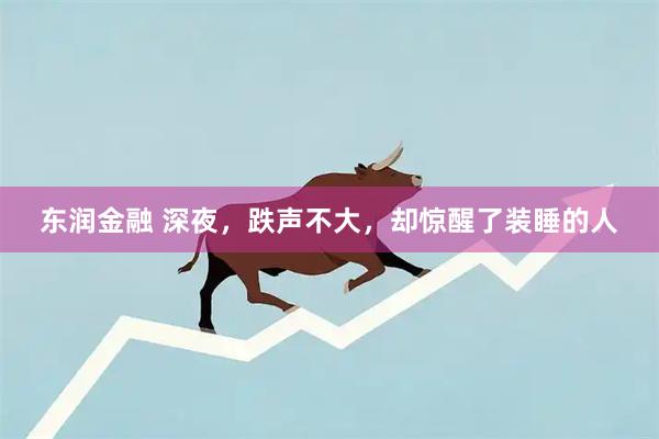 东润金融 深夜，跌声不大，却惊醒了装睡的人
