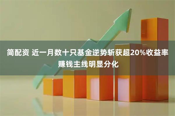 简配资 近一月数十只基金逆势斩获超20%收益率 赚钱主线明显分化